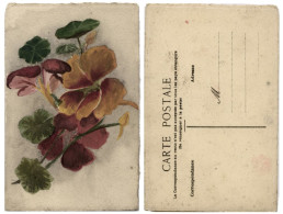 (rare) CP - Fleurs : CAPUCINES En Dessin - Vers 1900 ? - AS - Blumen