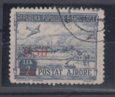 Albania Airplanes 0.50 On 2 Lek Mi#521 1952 USED - Albanië