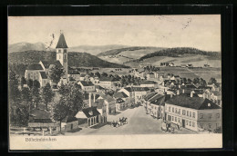 AK Böheimkirchen, Strassenpartie Und Kirche Aus Der Vogelschau  - Other & Unclassified