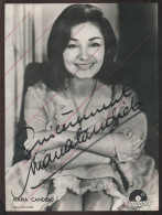 AUTOGRAPHE - MARIA CANDIDO - PHOTO ANDRE NISAK - FORMAT 17 X 23 CM  - Other & Unclassified