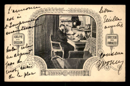 AUTOGRAPHE - YVONNE SARCEY (1869-1950) - 2 CARTES POSTALES EDITEES PAR LES ANNALES - Sonstige & Ohne Zuordnung