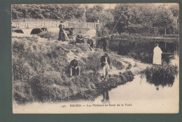 CP - 51 - Reims - Pêcheurs Au Bord De La Vesle - Reims