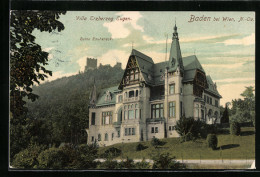 AK Baden, Villa Erzherzog Eugen, Ruine Rauheneck  - Sonstige & Ohne Zuordnung
