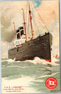 TSS Vaderland - 580/60ft, 12017ton, Red Star Line, From Serie paintings With Red Logo (TSS), By H. Cassiers - Passagiersschepen