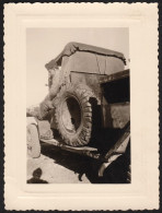 Photographie à Identifier, Soldat à L'intérieur D'une Voiture Militaire, Années 50, Algérie? Jeep? 10,6x8cm - War, Military