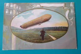 DIRIGEABLE - Carte Légèrement Gaufrée, Aucune Indication ( Aviation ) - Zeppeline