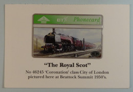 UK - BT - L&G - Train - The Royal Scot - 429G - BTG277 - Ltd Edition - Postcard - Mint In Folder - BT Emissioni Generali