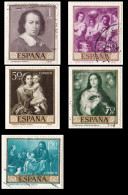 1960 - ESPAÑA - BARTOLOME ESTEBAN MURILLO - LOTE 5 SELLOS - Used Stamps