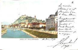 Graz Mit Schlossberg (colors 1898) - Graz