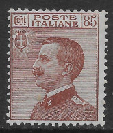 Italia Italy 1918 Regno Michetti Sinistra Effigie C85 Sa N.112 Nuovo MH * - Mint/hinged