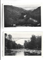 2 CPA PHOTO  VIADUC DU VIAUR - Other & Unclassified