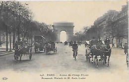 CPA Paris Avenue Des Champs Elysées Promenade Matinale De M. Emile Loubet - Arrondissement: 08