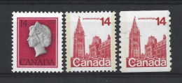 Canada 1978  Definitives Y.T. 656/657a ** - Nuovi