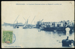 Diego Suarez Régates Du 14 Juillet 1907 Courses Des Bertons De La Flottille Passage Du Radeau - Madagaskar