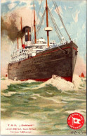 TSS Gothland - 490/53ft, 7760ton, Red Star Line, From Serie paintings With Red Logo (TSS), By H. Cassiers - Passagiersschepen