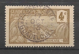GUADELOUPE - 1905-07 - N°YT. 57 - Mont Houelmont 4c Bistre Sur Bleuté - Oblitéré / Used - Used Stamps