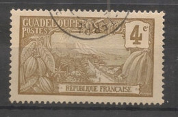 GUADELOUPE - 1905-07 - N°YT. 57 - Mont Houelmont 4c Bistre Sur Bleuté - Oblitéré / Used - Gebruikt