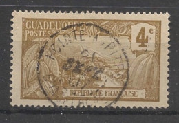 GUADELOUPE - 1905-07 - N°YT. 57 - Mont Houelmont 4c Bistre Sur Bleuté - Oblitéré / Used - Usati