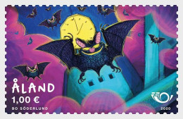 Aland Islands Åland Finland 2020 Nordic Mammals Bats Stamp MNH - Fledermäuse
