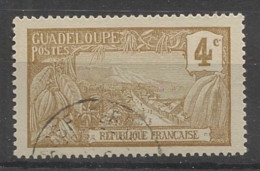GUADELOUPE - 1905-07 - N°YT. 57 - Mont Houelmont 4c Bistre Sur Bleuté - Oblitéré / Used - Used Stamps