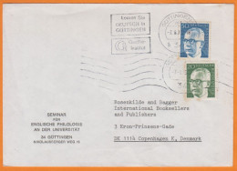 Allemagne      Lettre Pub De GOTTINGEN   Avec 2  Timbres 1975    Pour  COPENHAGEN  Denmark - Lettres & Documents