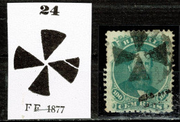 Brasil, 1866, # RH 27, Used - Used Stamps
