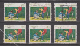 AUSTRALIA:  1989  SPORTS  -  1 D.10  GOLF  USED  STAMPS  -  REP. 6  EXEMPLARY  -  YV/TELL.1106 G - Usados