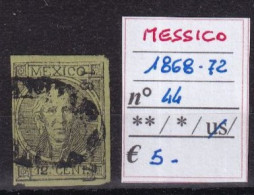 MESSICO 1868-72 N°44 USED - Mexique