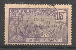 GUADELOUPE - 1905-07 - N°YT. 60 - Mont Houelmont 15c Violet - Oblitéré / Used - Used Stamps