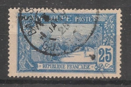 GUADELOUPE - 1905-07 - N°YT. 62 - Grande Soufrière 25c Bleu - Oblitéré / Used - Usados