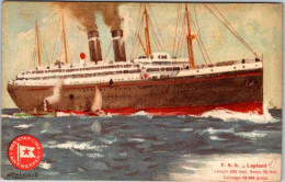 TSS Lapland - 620/70ft, 18694ton, Red Star Line, From Serie paintings With Red Logo (TSS), By H. Cassiers - Dampfer