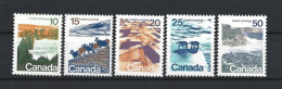 Canada 1972 Landscapes Y.T. 471+472a+473+474a+475 ** - Ungebraucht