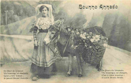 87 - Limousin - Folklore - Scène Et Types - Animée - Anes - Correspondance - CPA - Oblitération Ronde De 1910 - Voir Sca - Andere & Zonder Classificatie