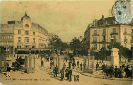 21 - Dijon - Avenue De La Gare - Animée - Oblitération Ronde De 1906 - Etat Léger Pli Visible - CPA - Voir Scans Recto-V - Dijon