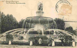 13 - Aix En Provence - La Fontaine Monumentale - Animée - CPA - Voir Scans Recto-Verso - Aix En Provence
