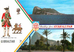 Gibraltar - Multivues - Illustration - Blasons - CPM - Voir Scans Recto-Verso - Gibilterra
