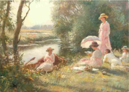 Art - Peinture - William Kay Blacklock - Picnic On The Ouse - CPM - Voir Scans Recto-Verso - Peintures & Tableaux