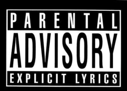 Musique - Parental Advisory Explicit Lyrics - Carte Vierge - Music And Musicians