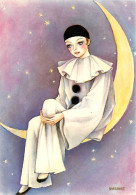 Illustration - Signature Virginie - Pierrot - Lune - Carte Neuve - CPM - Voir Scans Recto-Verso - Autres & Non Classés
