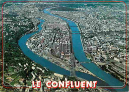69 - Lyon - Vue Aérienne - Conluent Du Rhone Et De La Saone - CPM - Voir Scans Recto-Verso - Sonstige & Ohne Zuordnung