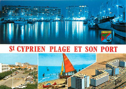 66 - Saint Cyprien - Multivues - Immeubles - Bateaux - CPM - Voir Scans Recto-Verso - Saint Cyprien