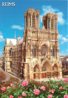 51 - Reims - Cathédrale Notre Dame - Fleurs - CPM - Carte Neuve - Voir Scans Recto-Verso - Reims