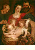 Art - Peinture Religieuse - Pierre Paul Rubens - La Sainte Famille - Firenze - Galleria Pitti - CPM - Voir Scans Recto-V - Tableaux, Vitraux Et Statues