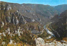 48 - Les Gorges Du Tarn - Vue Panoramique Prise Du Point Sublime Sur La Vallée Du Tarn - Flamme Postale - CPM - Voir Sca - Gorges Du Tarn