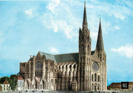 28 - Chartres - Cathédrale Notre Dame - Le Croisillon Nord, La Flèche Gothique - CPM - Voir Scans Recto-Verso - Chartres