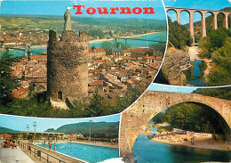 07 - Tournon Sur Rhone - Multivues - Piscine - CPM - Voir Scans Recto-Verso - Tournon