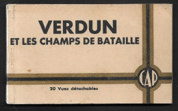 55 - VERDUN ET LES CHAMPS DE BATAILLE - CARNET DE 20 CARTES SEPIA - Verdun