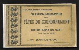 55 - BAR-LE-DUC - COURONNEMENT DE NOTRE-DAME DU GUET LE 4 JUILLET 1920 - CARNET DE 24 CARTES - VOIR ETAT - Bar Le Duc