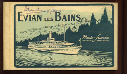 74 - EVIAN-LES-BAINS - CARNET DE  12 CARTES  FORMAT 9X14  - Evian-les-Bains