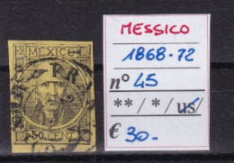 MESSICO 1868-72 N°46 USED - Mexique